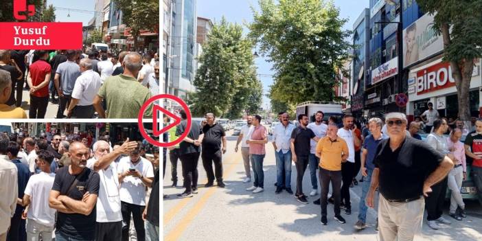 Malatya'da esnaftan rezerv alan protestosu: 'Ey Murat Kurum sen bunun hakkını ödeyemezsin'