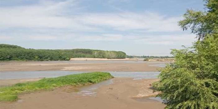 Meriç Nehri'nde kuraklık alarmı