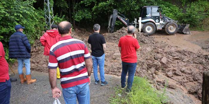 Trabzon’da sağanak, sel, taşkın ve heyelana neden oldu