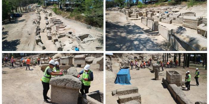 Zonguldak'ta Tios Antik Kenti'ndeki kazılarda nekropol alan gün yüzüne çıkarılıyor