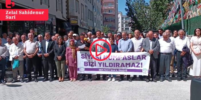 Van'da gözaltılar protesto edildi: 'Kürtler özgürlük mücadelesinden vazgeçmeyecek'