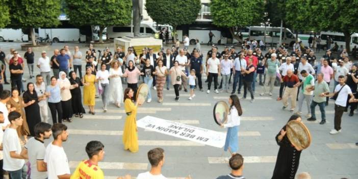 Kürt kültürüne saldırı halaylarla protesto edildi