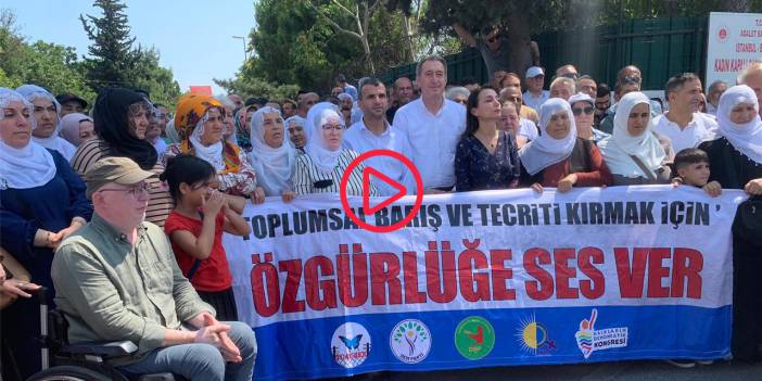 Hatimoğulları ve Bakırhan 'Özgürlüğe ses ver' eylemine katıldı: 'Diyalog ve müzakere bu ülkeyi bölmez'