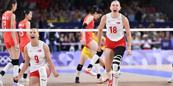 Kadın Voleybol Milli Takımı olimpiyatlarda ilk kez yarı finalde: Çin'i 3-2 yendiler