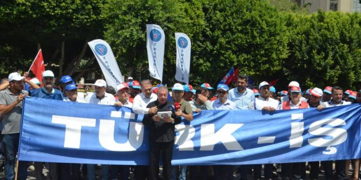 Türk-İş'ten 81 ilde eylem: 'Zordayız, geçinemiyoruz'