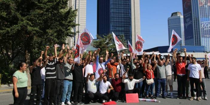 CarrefourSA işçileri Sabancı Holding önünde eylemde