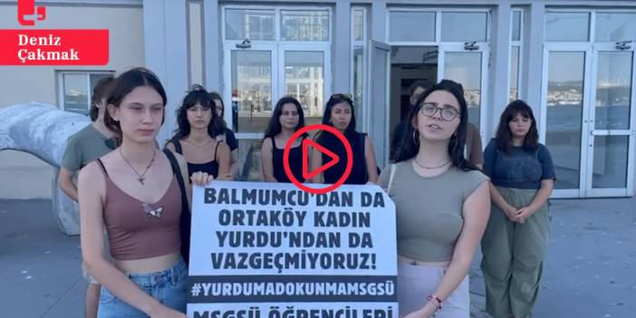 Yurtları kapatılan Mimar Sinan öğrencileri eylemde: ‘Balmumcu’dan da yurttan da vazgeçmiyoruz ’