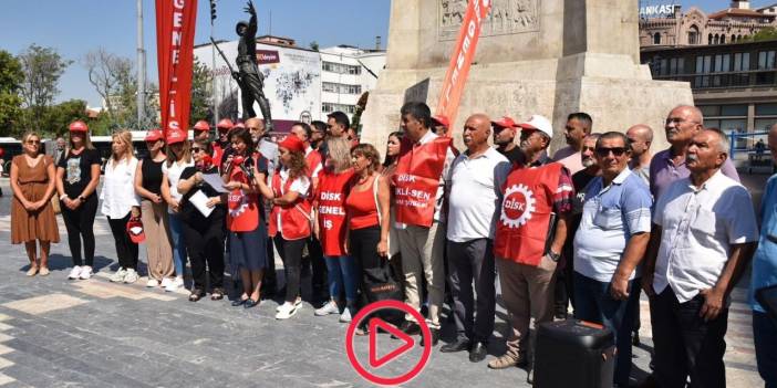 DİSK'ten Ankara'da 'Artık yeter, geçinemiyoruz' eylemi