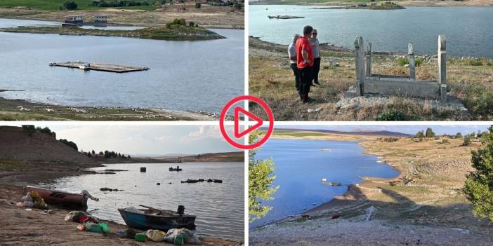 Yozgat’ta baraj suyu çekilince Gedik köyü yeniden ortaya çıktı