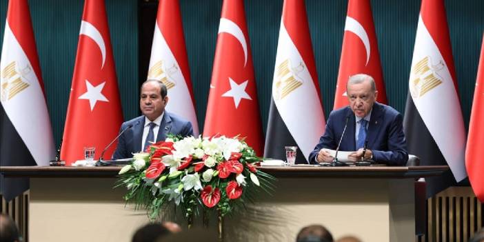 Sisi ile ortak basın toplantısı düzenleyen Erdoğan: Filistin meselesinde ortak duruşa sahibiz, Gazze için birlikte çalışacağız