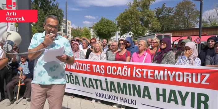 Keşan'da taş ocağı protestosu: 'Sizi Cerattepe'den, Akbelen'den, Kazdağları'ndan tanıyoruz'