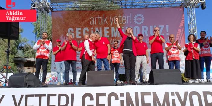 DİSK’ten Mersin'de 'geçinemiyoruz' mitingi ... Çerkezoğlu: 'Ölmek var, tazminatı vermek yok'