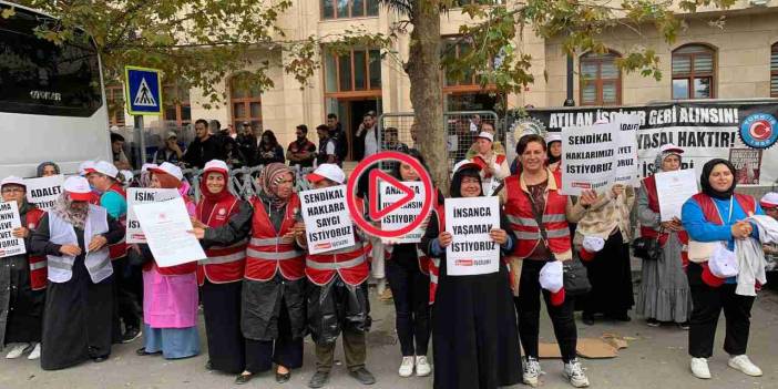 Polonez direnişi 61’inci gününde: İşçiler Çatalca Kaymakamlığı önünde