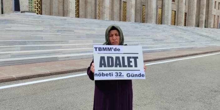 Emine Şenyaşar'ın Meclis'teki Adalet Nöbeti 32'nci gününde: 'Adalet sağlanana kadar buradayım'