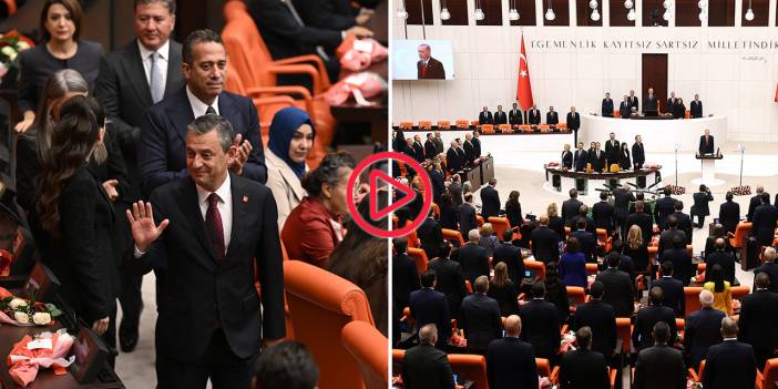 Özgür Özel, Meclis açılışında neden ayağa kalktıklarını açıkladı: 'CHP'li Cumhurbaşkanı'na yapılmaması için adım attık'