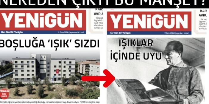 Matbaadan Yenigün'e 'cemaat' sansürü: Gazete, manşeti geri çekmek zorunda kaldı