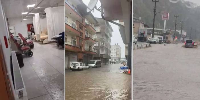 Artvin'de sel ve heyelan: Araçlar zarar gördü