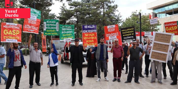 Malatya'da rezerv alana dört dilde protesto: Kiltepe Mahallesi yerinde dönüşüm istiyor