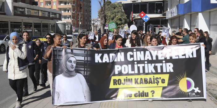 Van'da kadınlar Rojin Kabaiş için yürüdü: 'Rojin'e ne oldu?'