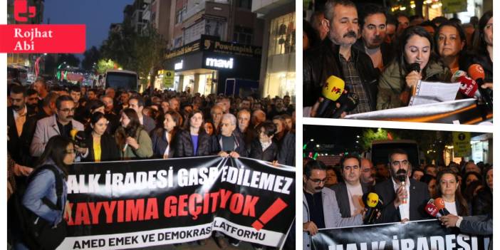 Esenyurt'a kayyım ataması Diyarbakır'da protesto edildi: 'Halkın iradesini gasp etmeye son verin'