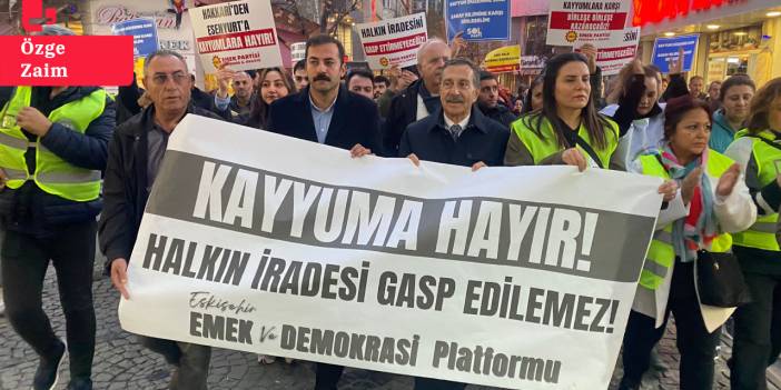 Eskişehir'de Esenyurt protestosu: Halk kayyım istemediğini 31 Mart'ta gösterdi