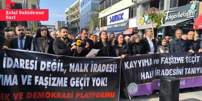 Van'da kayyım protestosu: Size boyun eğmeyeceğiz