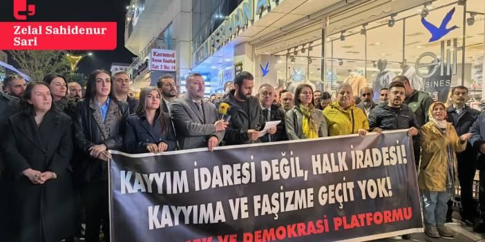 Van'da kayyım protestosu: 'Seçilmiş belediye başkanlarını görevlerine iade edin'