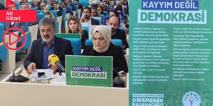 Urfa Belediye Meclisi'nde kayyım protestosu: Yerine kayyım atanan Karayılan alkışlarla karşılandı