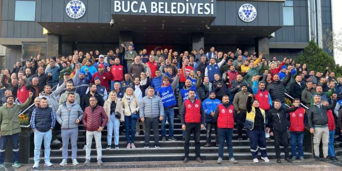 Buca'da işçilerden Genel İş'e tepki: 'Haberimiz olmadan sözleşme imzalandı'