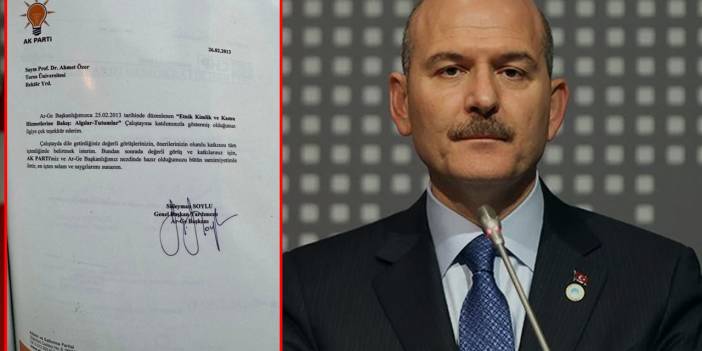 Soylu, Ahmet Özer'e teşekkür mektubu ortaya çıkınca özür diledi