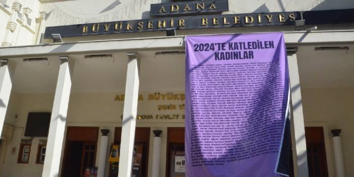 Adana Büyükşehir Belediyesi katledilen kadınları andı