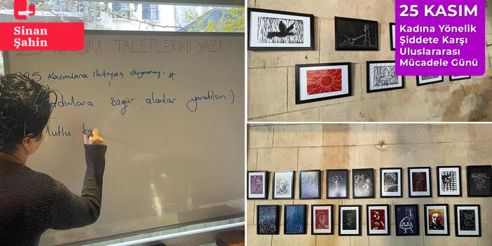 Kadınlar taleplerini çizdi: 'Yaşamak istiyoruz'