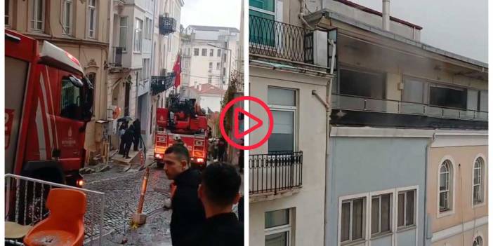 Beyoğlu’nda Masonlar Büyük Locası Derneği'nde yangın