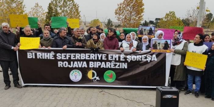 Nusaybin- Kamışlo sınırında nöbet sürüyor: 'Kürtlerin hakları insanlığın, barışın, özgürlüğün hakkıdır'